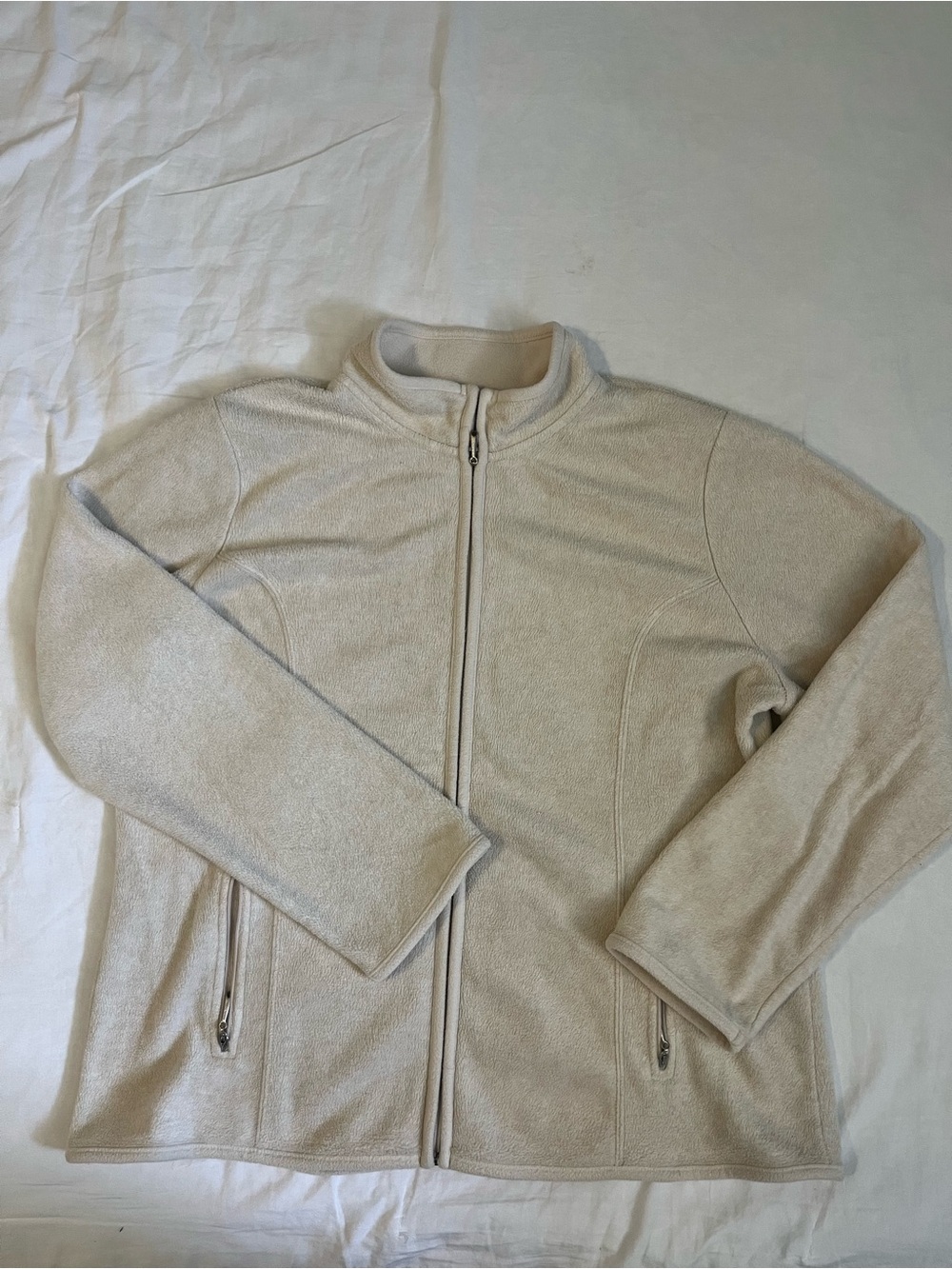 Karen Scott Men's Cream Full-Zip Knit Jacket
